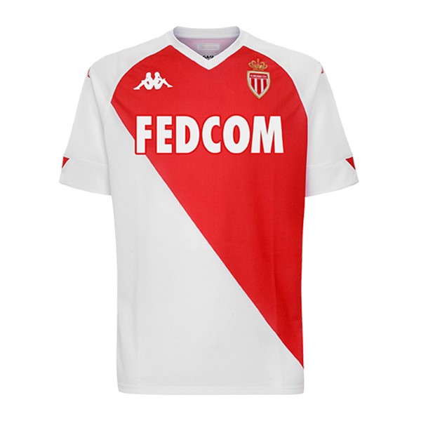 Tailandia Camiseta AS Monaco Primera 2020-2021 Rojo Blanco